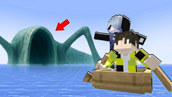 МЫ ПОПАЛИ ВНУТРЬ ПОЖИРАТЕЛЯ МОРЕЙ В МАЙНКРАФТ ! LIFE INSIDE SEA EATER TREVOR HENDERSON MINECRAFT