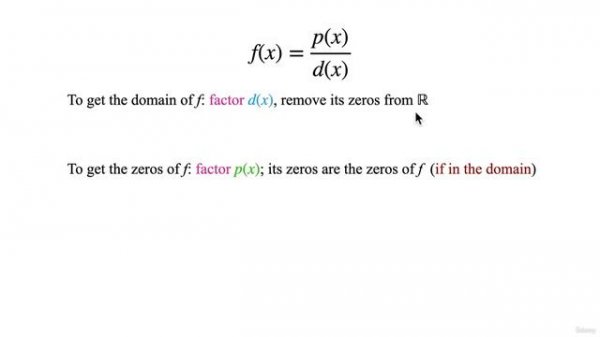 12. Rational functions and their domains