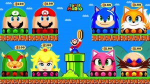 МАРИО ПОКУПАЕТ ВСЕХ ПЕРСОНАЖЕЙ СОНИКА! 💸🦔 ТЕЙЛЗ, ШЭДОУ, ЭМИ — ОНИ ТЕПЕРЬ В ЕГО КОЛЛЕКЦИИ!