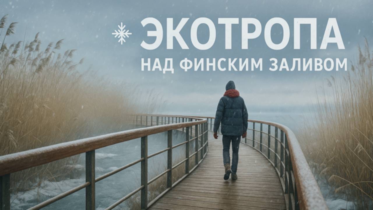 Питер. У Лукоморья и Бугаина тропа зимой