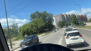 Добрался до Благовещенска, разгрузился и попал на красивую фонтанную дискотеку😀