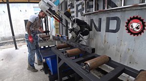 Рольганг для ленточной пилы своими руками за  копейки.