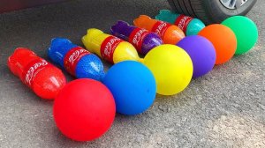 Мультики залипалки для малышей. Машина давит мягкие и хрустящие вещи! Смотреть онлайн для детей