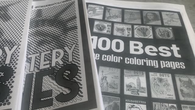 Хобби влог. Обзор распечатанных раскрасок. Раскрашиваю и болтаю. смотреть онлайн