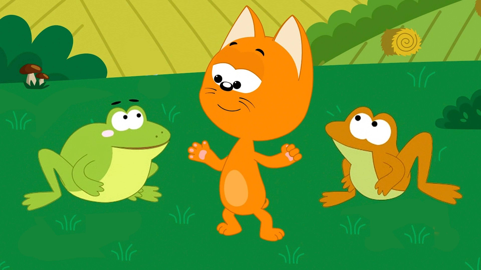 Голодная Лягушка - Котенок Котэ - Учимся считать Песенки для самых маленьких смотреть онлайн