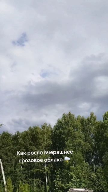 Как росло грозовое облако 20 июня 2025г смотреть онлайн