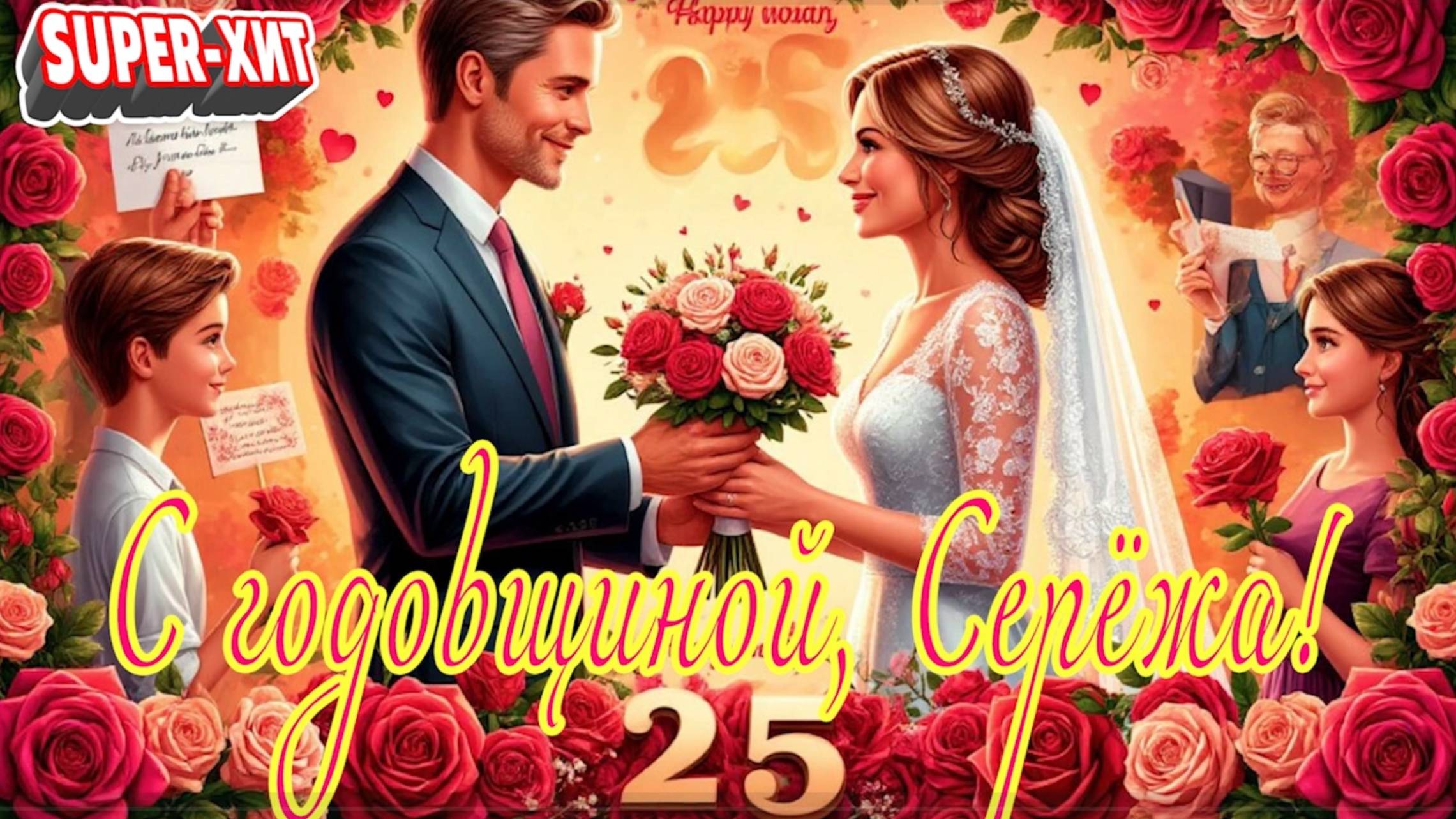 С годовщиной Сережа! (песня на заказ - Музыкальный апельсин) смотреть онлайн