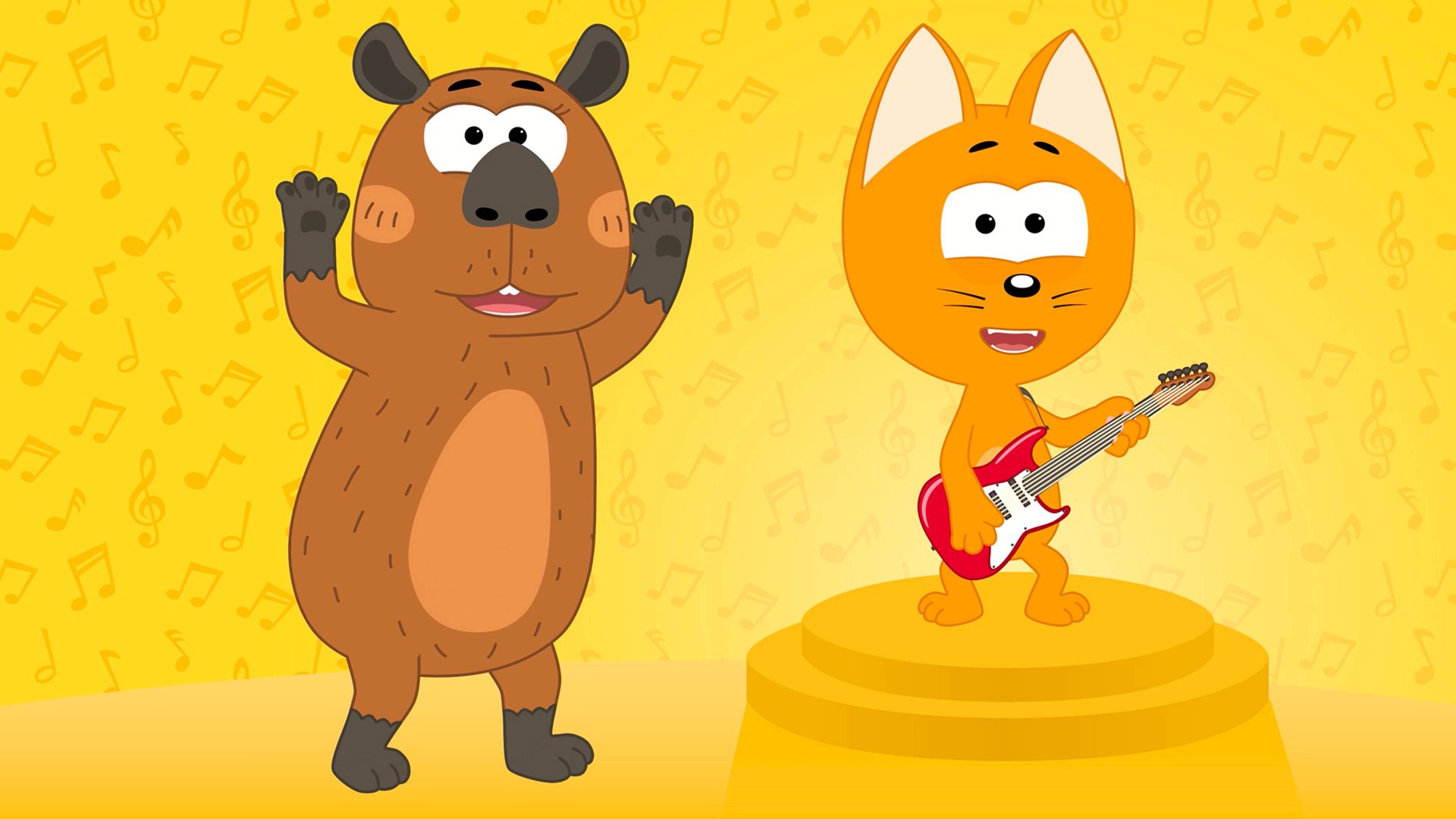 Капибара - Котенок Котэ - Песенка для детей малышей смотреть онлайн