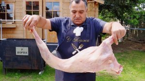 Приготовил сочного козленка с овощами на гриле