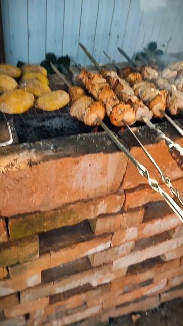 Шашлык с картошкой