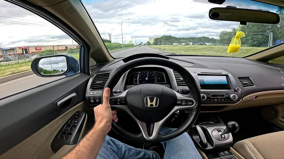2007 HONDA CIVIC HYBRID 1.3L POV TEST DRIVE смотреть онлайн