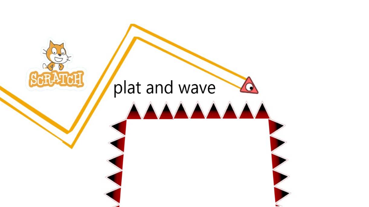 платформер и волна