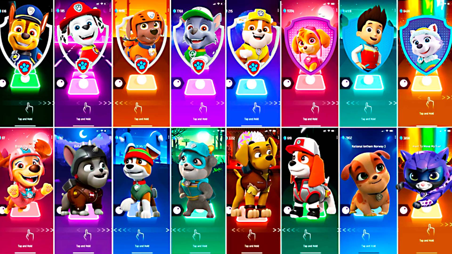 Paw Patrol All Video Megamix CHASE VS MARSHALL VS ZUMA VS ROCKY VS RUBBLE VS SKYE VS RYDER смотреть онлайн