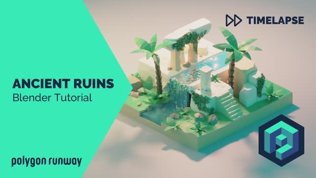 Ancient Ruins - Low Poly 3D Modeling Tutorial смотреть онлайн