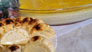 Приготовила молозиво в духовке