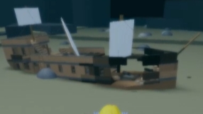 затонувший пиратский корабль в игре саил симулятор #роблокс