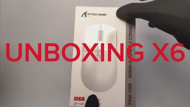 ATTACK SHARK X6 RED Unboxing Красная мышка | UltraLight 39g | Gaming Mouse 8000Hz | ASMR Распаковка смотреть онлайн