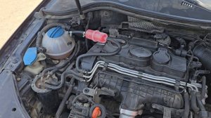✅️ Volkswagen Passat B6 2.0D 2008 360100км: аппаратная замена охлаждающей жидкости с промывкой