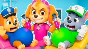 ОНИ РЕАЛЬНО ЗАБЕРЕМЕНЕЛИ? ЩЕНЯЧИЙ ПАТРУЛЬ в МАЙНКРАФТ ГОНЩИК РОККИ СКАЙ