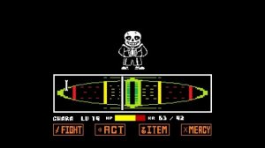 Битва с Сансом без предметов