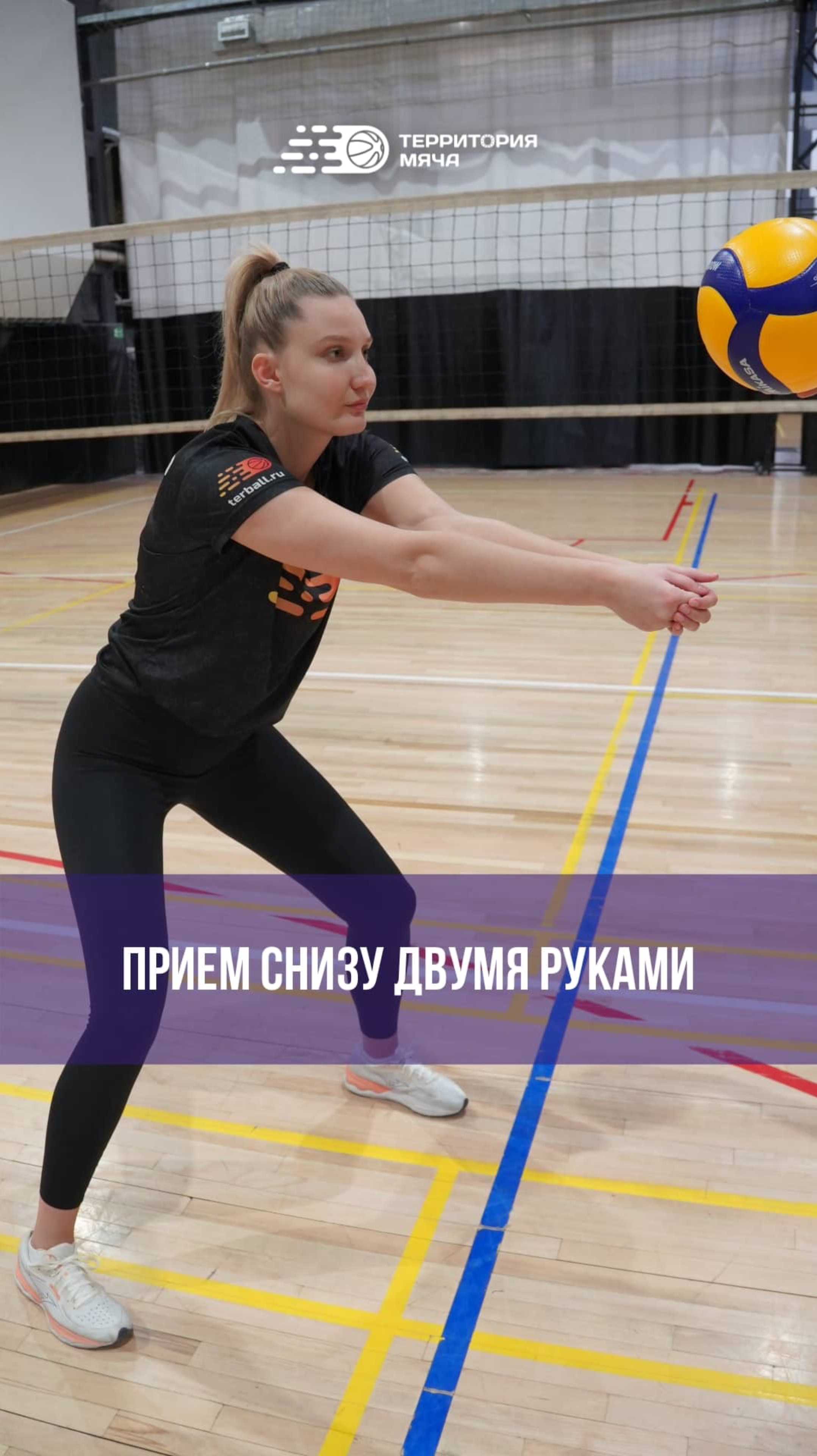 Прием мяча снизу двумя руками 🤩 смотреть онлайн