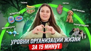 Признаки и уровни организации жизни за 15 МИНУТ | Задание 1 | Биология ЕГЭ | Умскул