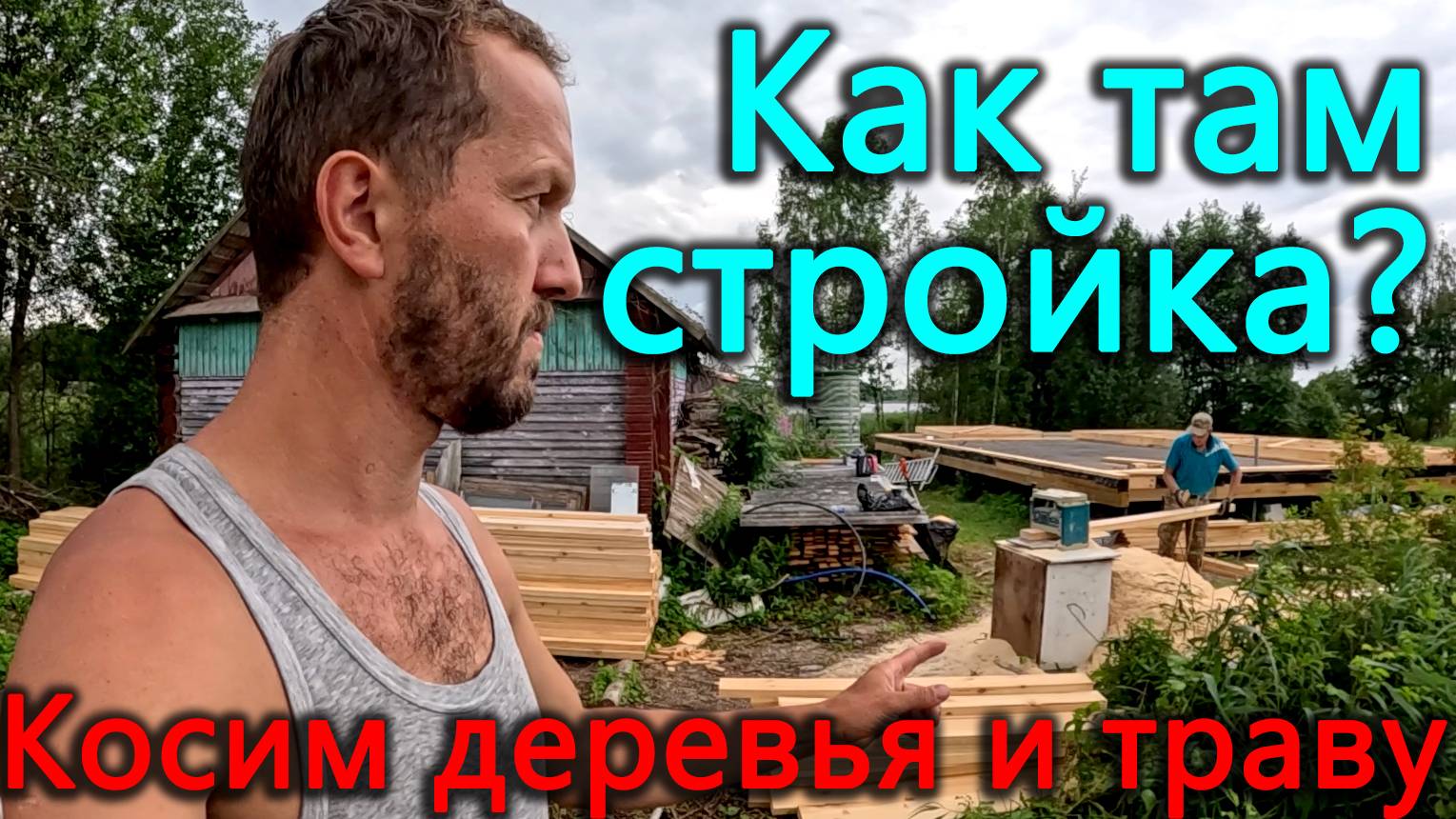 Косим деревья и траву. Приехал синий трактор и все сломал, а сена в этом году не будет. смотреть онлайн
