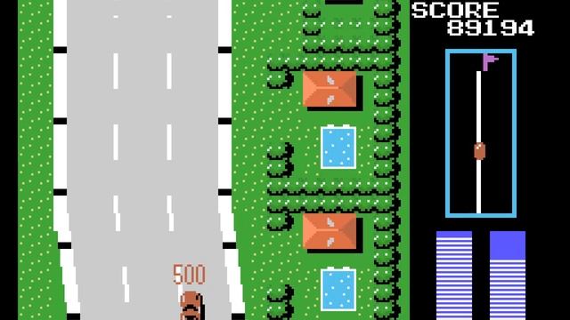 Road Fighter (Unlicensed) [Sega SG-1000]