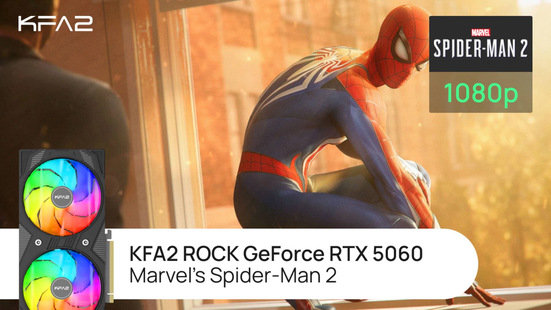 Тест видеокарты KFA2 ROCK GeForce RTX 5060 | Marvel's Spider-Man 2 | 1080p (Full HD) разрешение смотреть онлайн