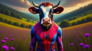 Мультики для малышей. Смешное видео где коровы проходят дорого с препятствиями.