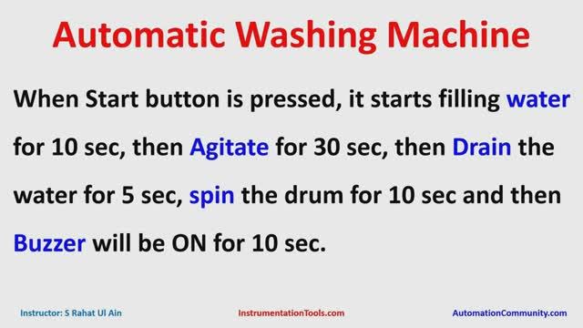 54. Пример 54. Автоматика стиральной машины (TP; TON)