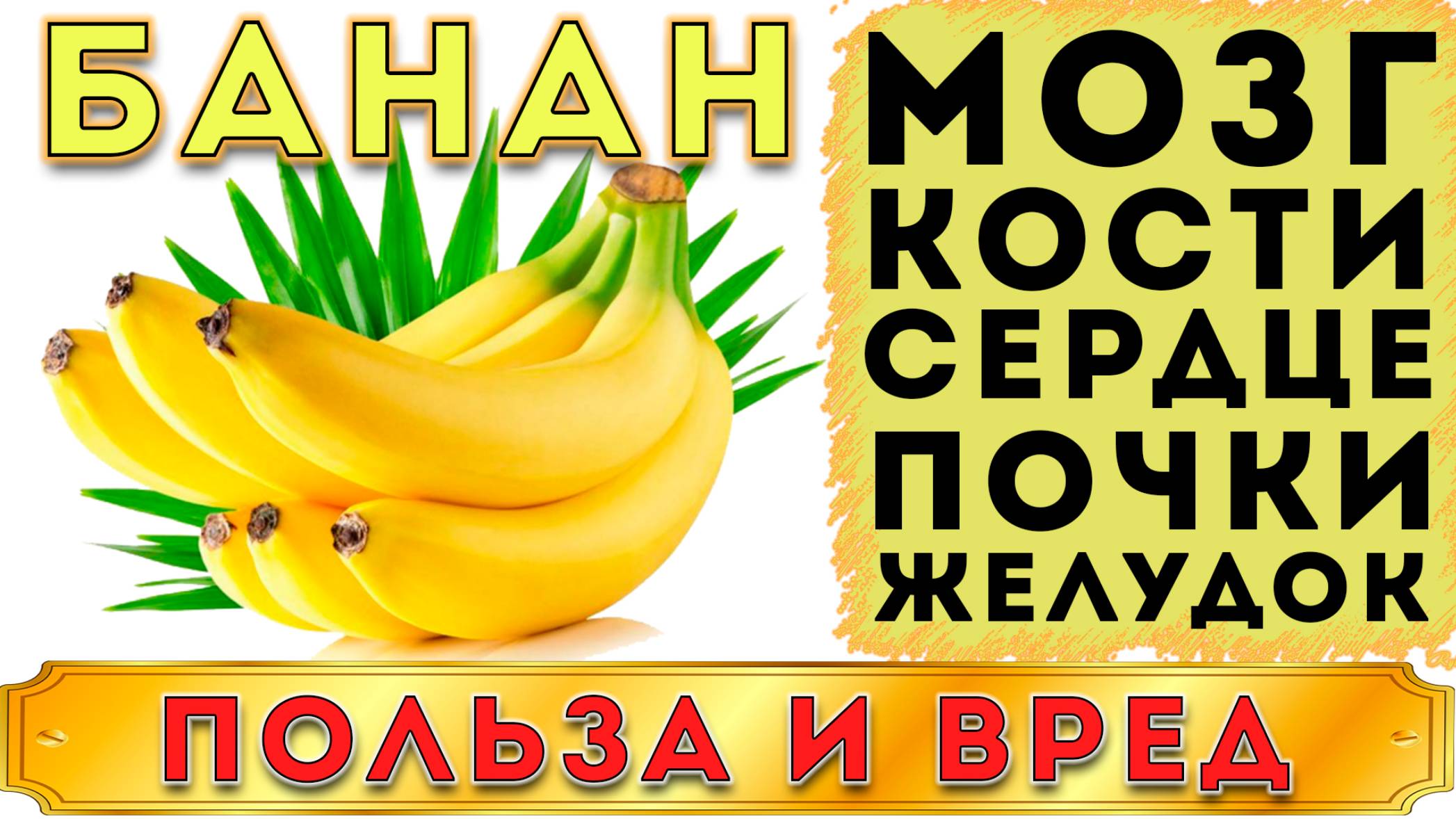 БАНАН - ПОЛЬЗА И ВРЕД (БАНАНЫ НЕ ВСЕГДА ПОЛЕЗНЫ. ПЕРЕИЗБЫТОК ВЕЩЕСТВ В БАНАНЕ НАРУШАЕТ ФУНКЦИИ) смотреть онлайн