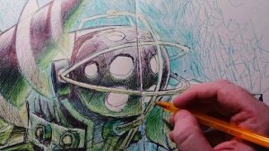 РИСУЕМ BIOSHOCK КРУТАЯ ИГРА КАРАНДАШОМ! ЗАЛИПАТЕЛЬНЫЙ АСМР ! ОТ НАЧАЛА ДО КОНЦА