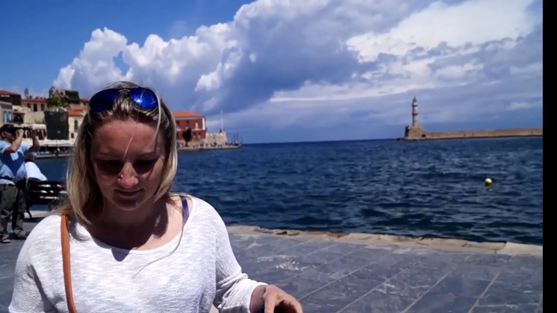 Венецианский порт и вечерняя прогулка. Греция Крит Ханья. смотреть онлайн