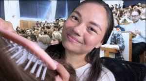 АСМР КОМФОРТНАЯ ОДНОКУРСНИЦА СДЕЛАЕТ ТЕБЕ МАССАЖ ГОЛОВЫ НА ЛЕКЦИИ🤓📖ASMR personal attention classma