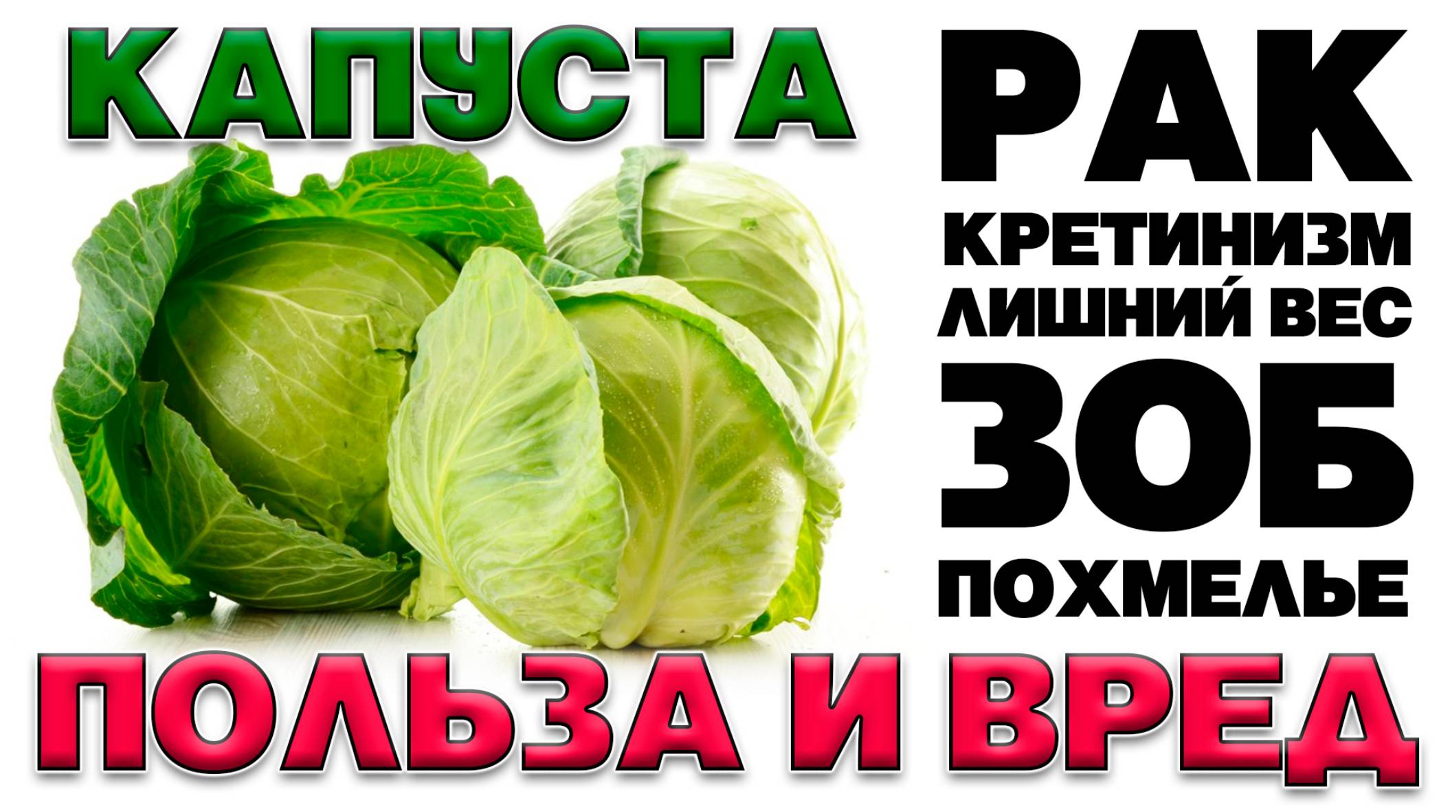 БЕЛОКОЧАННАЯ КАПУСТА - ПОЛЬЗА И ВРЕД (ЧТО СКРЫВАЕТ В СЕБЕ СВЕЖАЯ КАПУСТА) смотреть онлайн