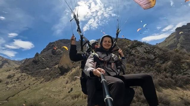 Полет на параплане. Чегем. Кайфово! смотреть онлайн