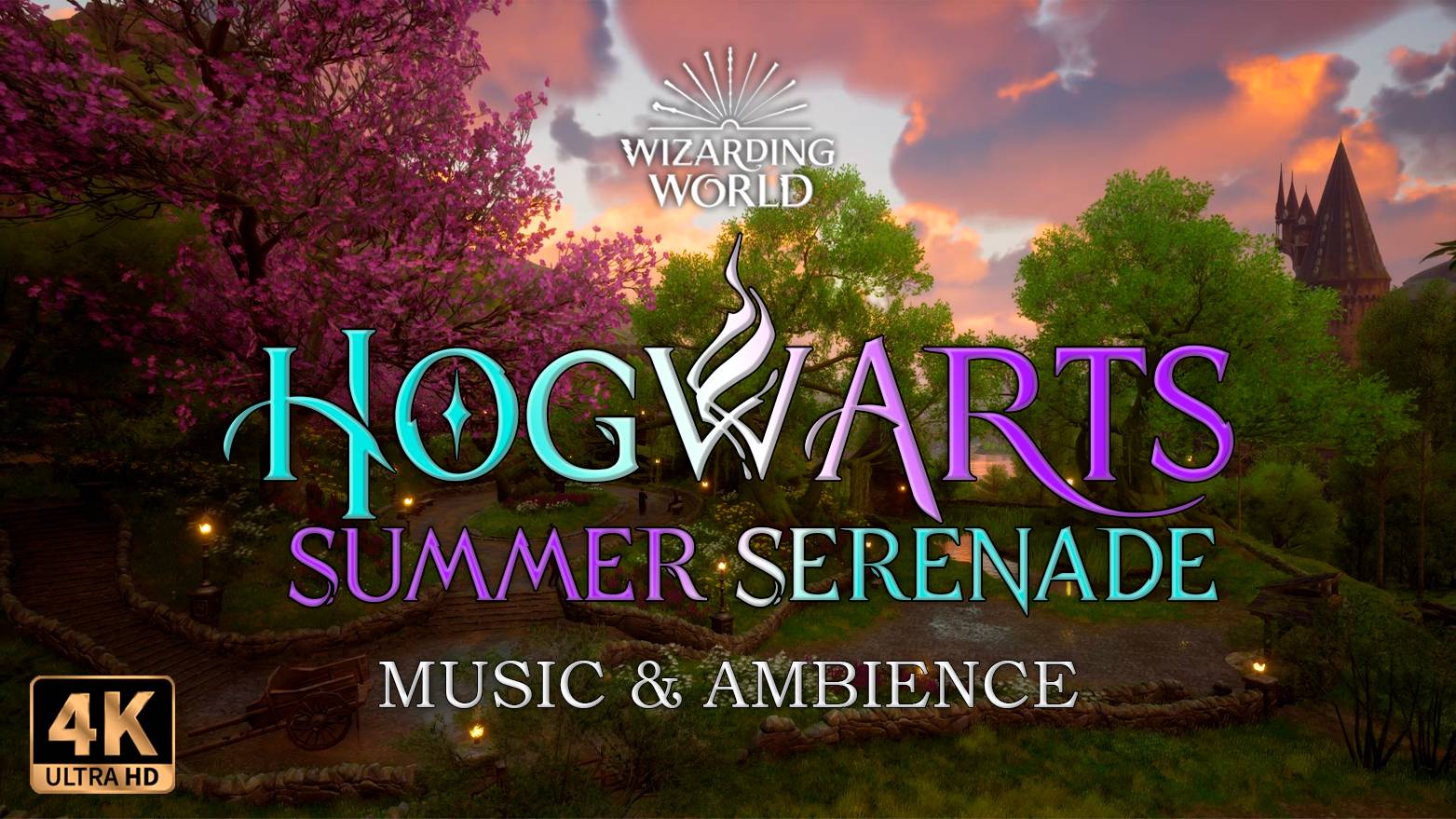 Летняя серенада в парке Хогсмид ✨ | 4K Hogwarts Legacy Music And Ambience