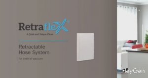 Встроенный пылесос. Шланг в стене RetraFlex