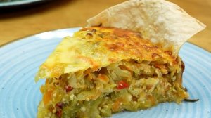 Капустный пирог в лаваше