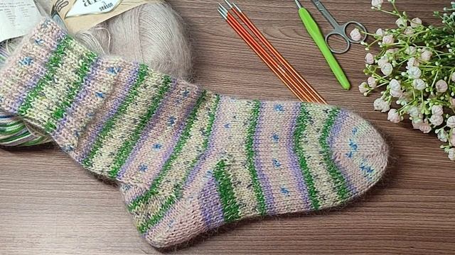 Носочки - "Полевые цветы" смотреть онлайн