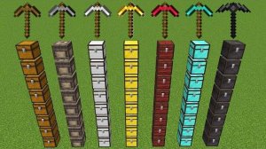 Какая кирка будет быстрее в Minecraft? v2