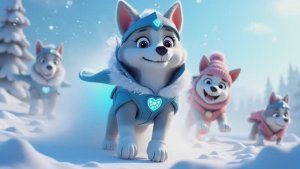 Щенячий патруль, Скай, Маршал, Эверест, Гончик, Крепышь и Роки стали рыцарями. Песенка для детей