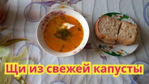 Как приготовить,очень вкусные щи из свежей капусты с тушёнкой.