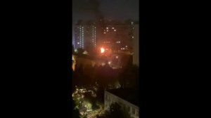 Пожар в Солнцево на Солнцевском проспекте 31 июля