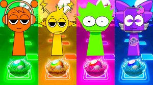 ПРОСТЫЕ СПРУНКИ VS СУПЕР СПРУНКЕ 181 уровень | МУЛЬТФИЛЬМЫ SPRUNKI в Tiles Hop