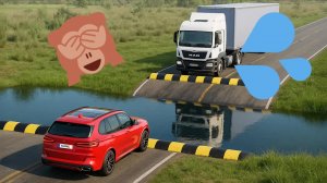 ☝️Подборка ГЛУБОКОГО лежачего полицейского💧 и кочек🔥 в бимке #BeamNG