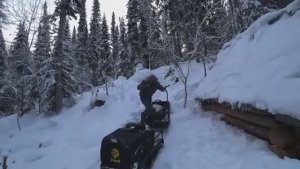 В ИЗБУ НА ЖЕЛЕЗНОЙ СОБАКЕ ДВА ДНЯ В ГЛУХОЙ ТАЙГЕ НЕ СМОТРЯ НА ЛЮТЫЙ ХОЛОД ЗАЯЧЬЯ ПРОМЁРЗЛА НАСКВОЗЬ