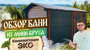 ДОСТУПНАЯ БАНЯ ПАРО́ВИЦА СЕРИИ ЭКО ИЗ МИНИ-БРУСА КАМЕРНОЙ СУШКИ
