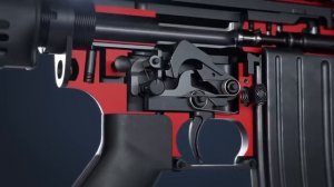 Анимация работы винтовок М16 и АR-15